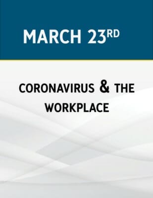 Coronavirus & the Workplace