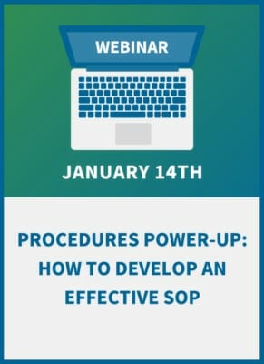 Procedures Power-Up: How to Develop an Effective SOP