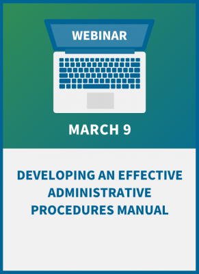 Developing an Effective Administrative Procedures Manual